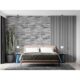 Panou decorativ, PVC, model caramida 3D, nuante gri deschis, 96x48.5cm - imagine 6