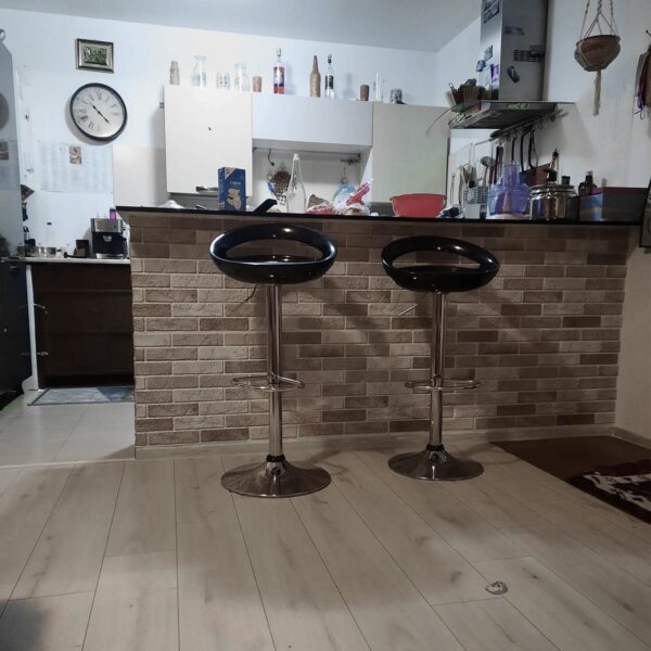 Panou decorativ, PVC, model caramida 3D, nuante gri deschis, 96x48.5cm - imagine 5