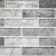 Panou decorativ, PVC, model caramida 3D, nuante gri deschis, 96x48.5cm - imagine 4