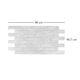 Panou decorativ, PVC, model caramida 3D, nuante gri deschis, 96x48.5cm - imagine 2