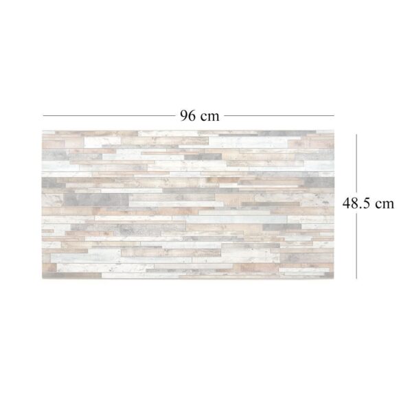 Panou decorativ, PVC, model piatra 3D, nuante maro si negru, 96x48.5cm - imagine 5