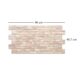 Panou decorativ, PVC, model piatra 3D, nuante maro, 96x48.5cm - imagine 3