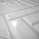 Panou decorativ, PVC, model zig-zag 3D, alb, 96x48.5cm - imagine 4