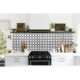 Panou decorativ, PVC, model marmura, abstract, alb si negru, 96x48.5cm - imagine 3