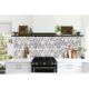 Panou decorativ, PVC, model marmura, geometric, alb si gri, 96x48.5cm - imagine 4