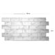 Panou decorativ, PVC, model marmura 3D, alb si negru, 96x48.5 cm - imagine 4