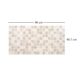 Panou decorativ, PVC, model mozaic, nuante maro murdar, 96x48.5cm - imagine 4
