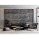 Panou decorativ, PVC, model caramida 3D, nuante cenusiu inchis, 96x48.5cm - imagine 5
