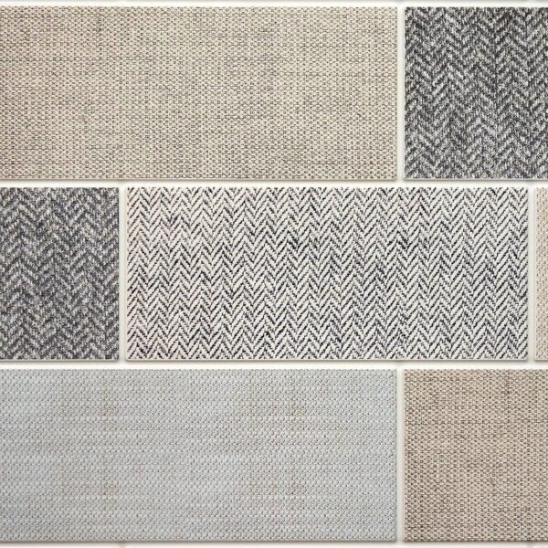 Panou decorativ, PVC, model textil 3D, nuante gri pastel, 96x48.5cm - imagine 6