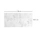 Panou decorativ, PVC, model exotic, albastru si bej, 96x48.5cm - imagine 2