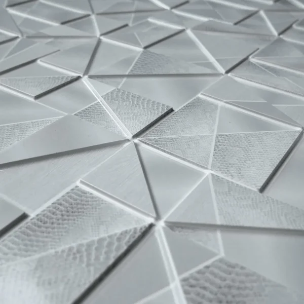 Panou decorativ, PVC, model marmura 3D, abstract, nuante gri, 96x48.5 cm  - imagine 5