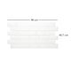Panou decorativ, PVC, model caramida 3D, alb, 96x48.5 cm - imagine 3