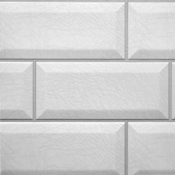 Panou decorativ, PVC, model caramida 3D, gri, 96x48.5 cm - imagine 6