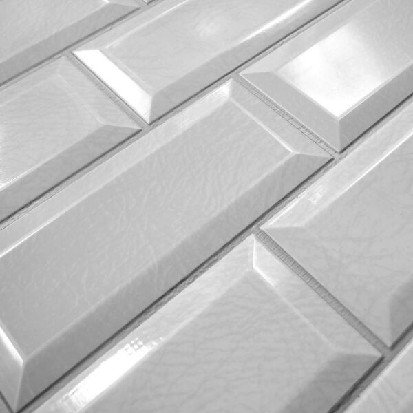 Panou decorativ, PVC, model caramida 3D, gri, 96x48.5 cm - imagine 5