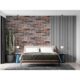 Panou decorativ, PVC, model caramida 3D, gri si portocaliu, 96x48.5 cm - imagine 5