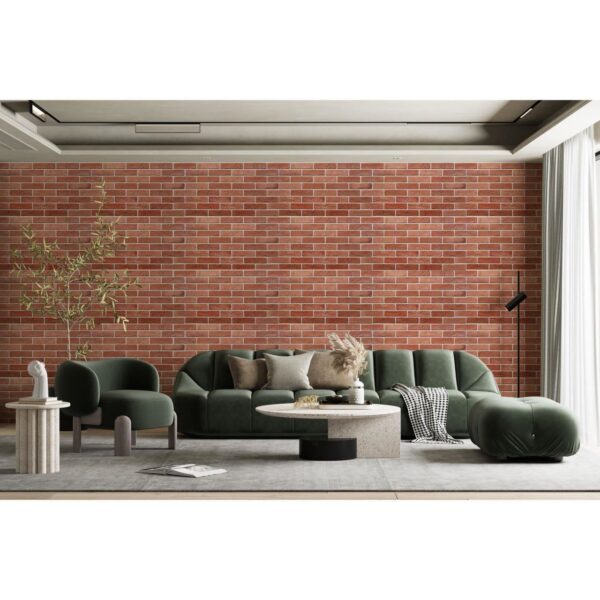Panou decorativ, PVC, model caramida 3D, maro, 96x48.5 cm - imagine 5