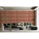 Panou decorativ, PVC, model caramida 3D, maro, 96x48.5 cm - imagine 5