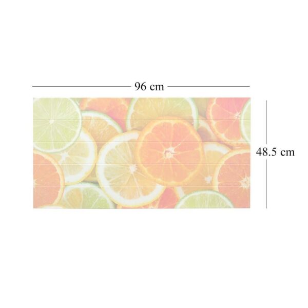 Panou decorativ, PVC, model citrice, portocaliu, 96x48.5cm - imagine 4