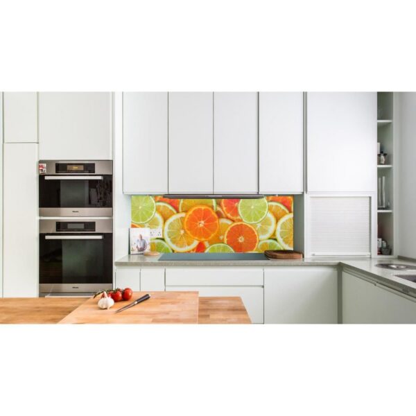 Panou decorativ, PVC, model citrice, portocaliu, 96x48.5cm - imagine 2