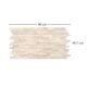 Panou decorativ, PVC, model piatra 3D, nuante bej-maro, 96x48.5cm - imagine 4