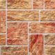 Panou decorativ, PVC, model piatra 3D, nuante maro rosiatic, 96x48.5 cm - imagine 5