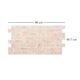 Panou decorativ, PVC, model piatra 3D, nuante maro rosiatic, 96x48.5 cm - imagine 3