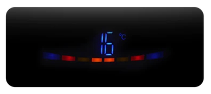 Panou radiant de incalzire cu Infrarosu 1200W control WI FI si telecomanda Interior Exterior display LED negru 444