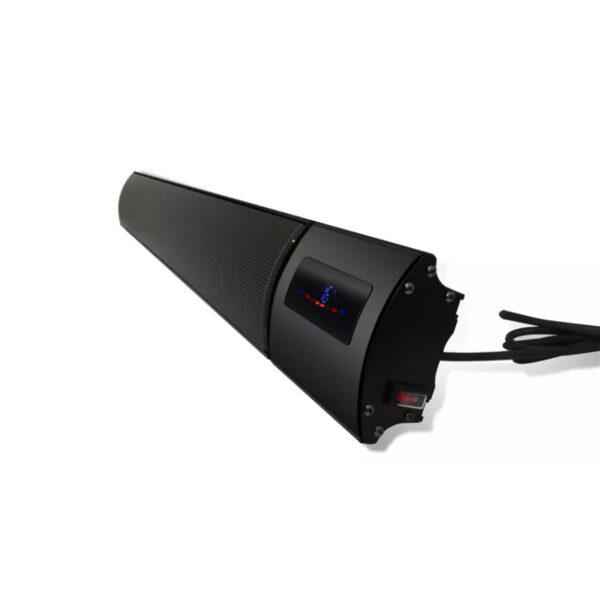 Panou radiant de incalzire cu Infrarosu, 2400W, control WI-FI si telecomanda, Interior-Exterior, display LED, negru - imagine 1