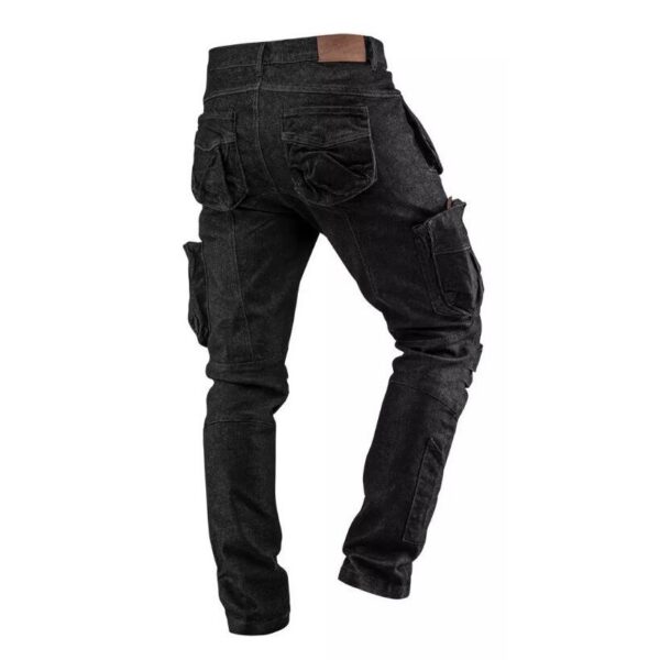 Pantaloni de lucru cu 5 buzunare, model DENIM, negru, marime XXL, NEO - imagine 4