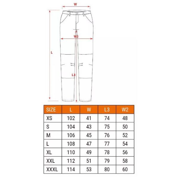 Pantaloni de lucru, model Moto, marime XXL/56, NEO - imagine 7