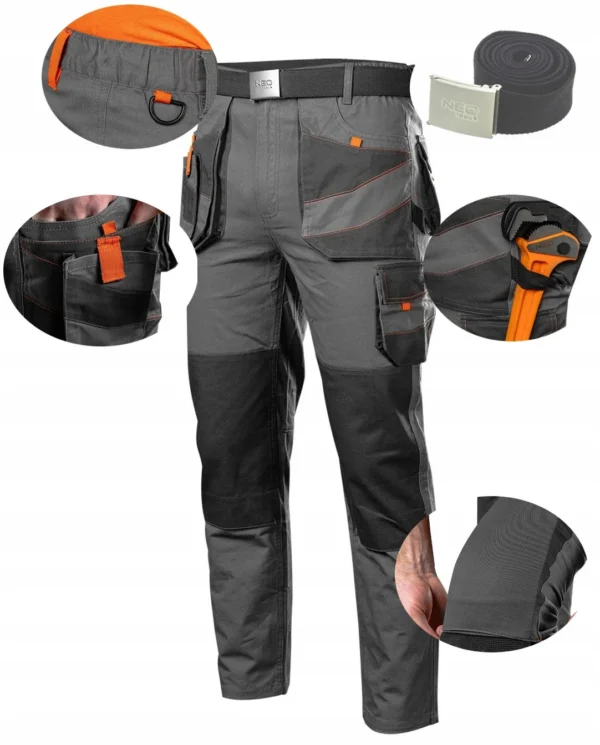 Pantaloni de lucru, bumbac, marimea M/50, NEO - imagine 9