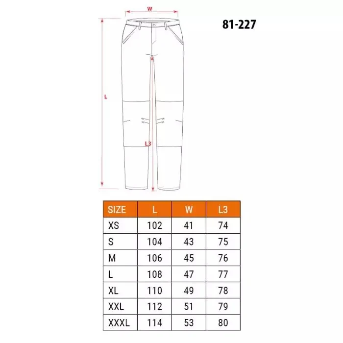 Pantaloni de lucru, model Premium, bumbac, marimea XL/54, NEO