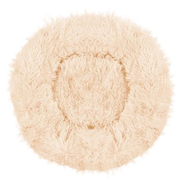 Culcus moale, pentru caine/pisica, crem, 60 cm - imagine 4