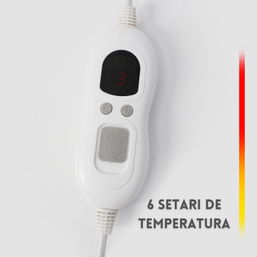 Patura Electrica Safecare 6 Nivele de Incalzire 100W 160x130 cm 10