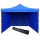 Pavilion pentru gradina/comercial, cadru metalic, 3 pereti, pliabil, albastru, 3x3x3.16 m - imagine 7
