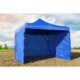 Pavilion pentru gradina/comercial, cadru metalic, 3 pereti, pliabil, albastru, 3x3x3.16 m - imagine 5