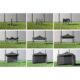 Pavilion pentru gradina/comercial, cadru metalic, 3 pereti, pliabil, gri, 3x3x3.16 m - imagine 6