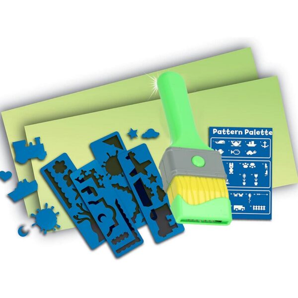 Pensula LED, Verk Group, cu covoras fluorescent, sabloane, 21 modele, 59x29 cm - imagine 3