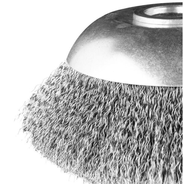 Perie sarma, circulara, pentru motocoasa/trimmer, otel, 150x25.4 mm, Graphite - imagine 5
