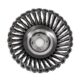 Perie sarma, tip cupa, cu toroane, pentru motocoasa/trimmer, Micul Fermier, 150 mm - imagine 3