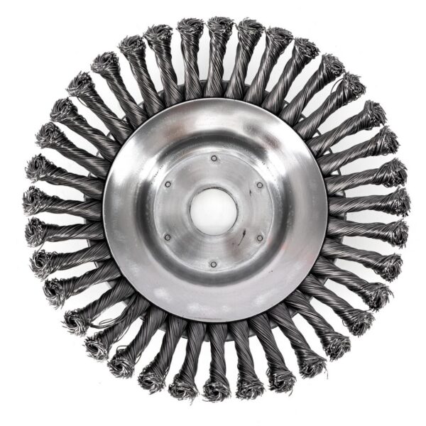 Perie sarma, tip cupa, cu toroane, pentru motocoasa/trimmer, Micul Fermier, 200 mm - imagine 2