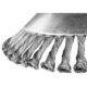 Perie sarma, tip cupa, cu toroane, pentru motocoasa/trimmer, otel, 200x25.4 mm, Graphite - imagine 5