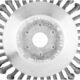 Perie sarma, tip cupa, cu toroane, pentru motocoasa/trimmer, otel, 200x25.4 mm, Graphite - imagine 4
