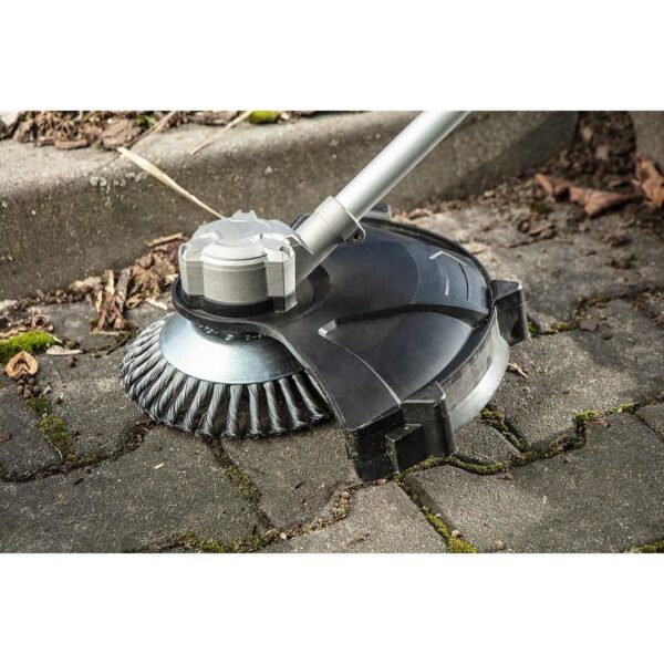 Perie sarma, tip cupa, cu toroane, pentru motocoasa/trimmer, otel, 200x25.4 mm, Graphite - imagine 3
