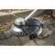 Perie sarma, tip cupa, cu toroane, pentru motocoasa/trimmer, otel, 200x25.4 mm, Graphite - imagine 3