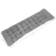 Perna groasa matlasata pentru sezlong de gradina gri HICK Confort, 173 x 50 x 5 cm, bumbac rezistent - imagine 4