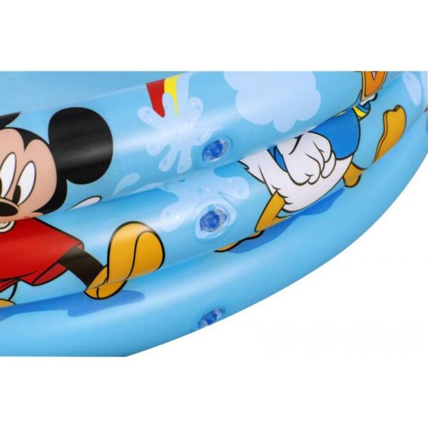 Piscina gonflabila pentru copii, rotunda, model Mickey Mouse, 122x25 cm - imagine 3