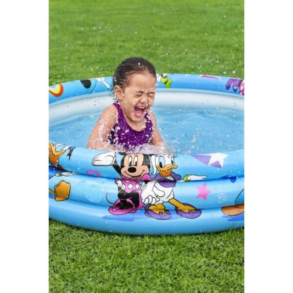 Piscina gonflabila pentru copii, rotunda, model Mickey Mouse, 122x25 cm - imagine 7