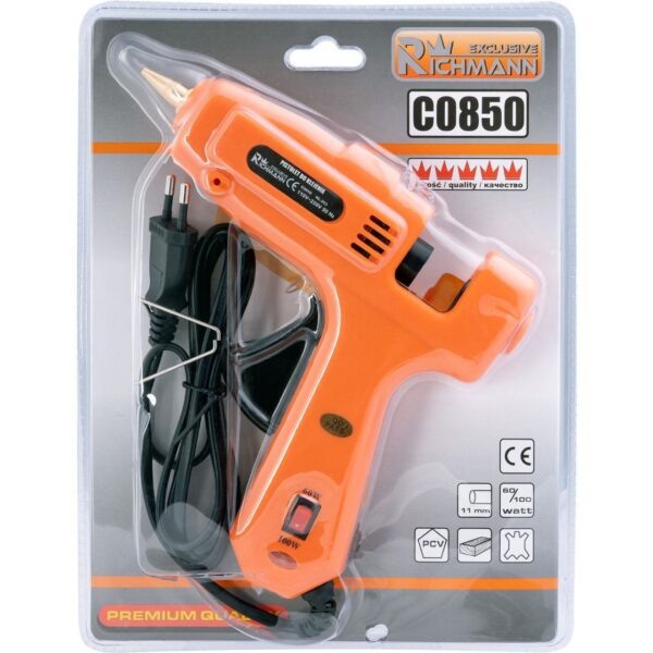 Pistol de lipit baton silicon, 2 trepte putere, 60-100 W, Richmann Exclusive - imagine 2