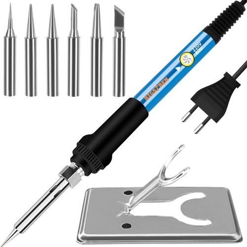 Pistol de lipit de mare precizie 60W temperatura reglabila 6 capete interschimbabile 11